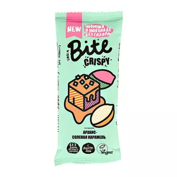Батончик глазированный TAKE A BITE CRISPY Арахис-Соленая карамель 45 г