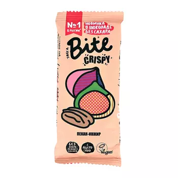 Батончик глазированный TAKE A BITE CRISPY Пекан-Инжир 45 г