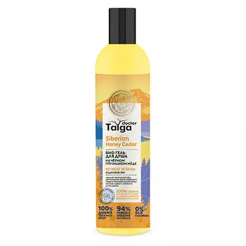 Био-гель для душа NATURA SIBERICA DOCTOR TAIGA на черном гречишном меде кедровое SPA 400 мл
