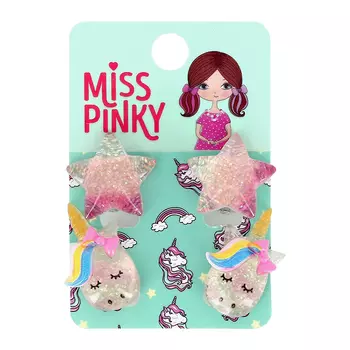 Бижутерия MISS PINKY клипсы 2 пары