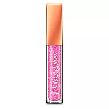 Блеск для губ RUDE GLIT AND GLOW - GLITTER LIP GLOSS тон tease me