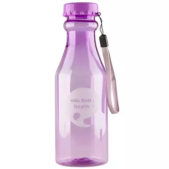 Бутылка для воды FUN прозрачная violet 550 мл