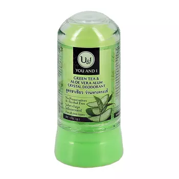 Део-кристалл жен. U &amp; I Зеленый чай и алоэ вера 80 г