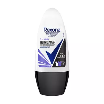 Део-ролл жен. REXONA УЛЬТРАНЕВИДИМАЯ 72ч антиперспирант 50 мл