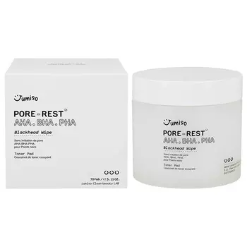 Диски для лица HELLOSKIN JUMISO PORE-REST с AHA,BHA,PHA-кислотами тонизирующие 70 шт