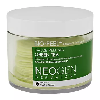 Диски для лица NEOGEN BIO-PEEL+ отшелушивающие с экстрактом зеленого чая 30 шт