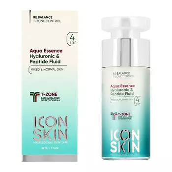 Флюид для лица ICON SKIN с пептидами и гиалуроновой кислотой увлажняющий 30 мл