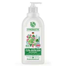 Гель-бальзам для мытья посуды SYNERGETIC Розмарин и листья смородины 500 мл