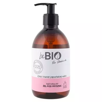 Гель для душа BEBIO с семенами чиа и цветками японской вишни 400 мл