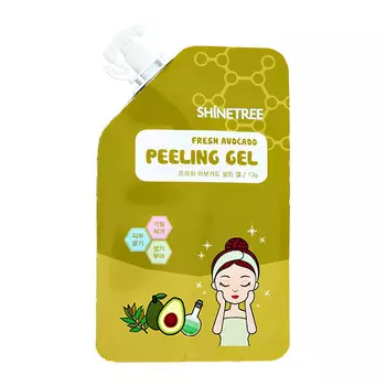 Гель для лица SHINETREE Скатка с экстрактом авокадо отшелушивающий 12 г