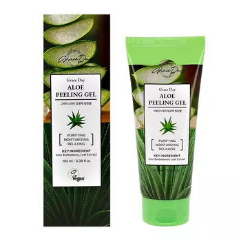 Гель-скатка для лица GRACE DAY с экстрактом алоэ вера успокаивающий 100 мл