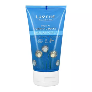 Гель-скраб для лица LUMENE KLASSIKKO очищающий для всех типов кожи 150 мл