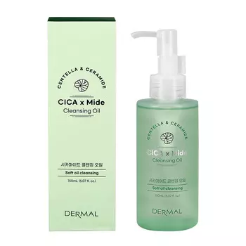 Гидрофильное масло для лица DERMAL CICA X MIDE с экстрактом центеллы азиатской и керамидами 150 мл