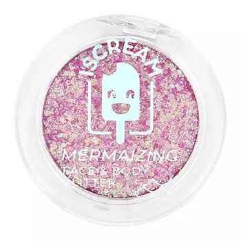 Глиттер для лица и тела ISCREAM MERMAZING сухой тон 01 mystique