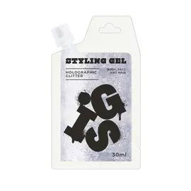 Глиттер-гель GIS для волос, лица и тела Silver 30 мл