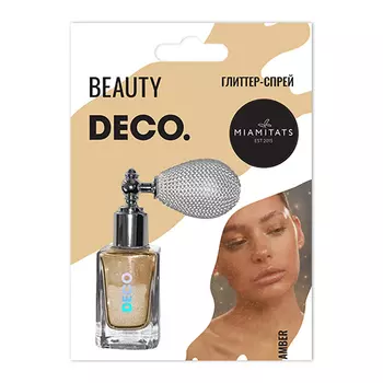 Глиттер-спрей для лица, тела и волос DECO. by Miami tattoos Amber