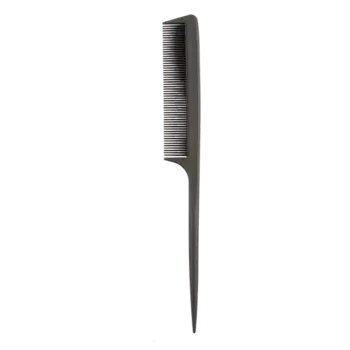 Гребень для волос LADY PINK BASIC carbon comb карбоновый с ручкой