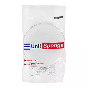 Губка универсальная KITCHEN SPONGE круглая желтая