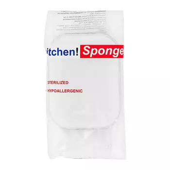 Губка универсальная KITCHEN SPONGE овальная желтая