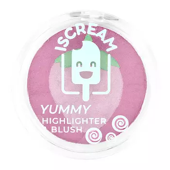 Хайлайтер-румяна ISCREAM YUMMY 2 в 1 тон 04 strawberry boom