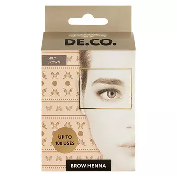 Хна для бровей DECO. в саше тон серо-коричневый 5 г