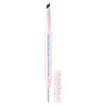 Карандаш для бровей UNICORN GLOW TRI TIP EYEBROW AUTO PENCIL тон 02 medium brown