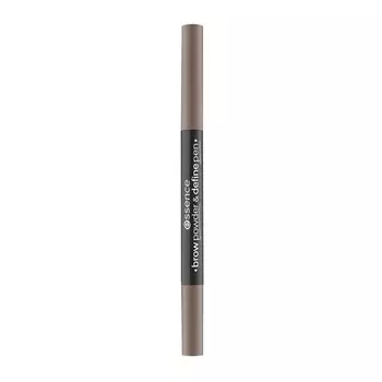 Карандаш и пудра для бровей ESSENCE BROW POWDER &amp; DEFINE PEN контурный 2 в 1 тон 01