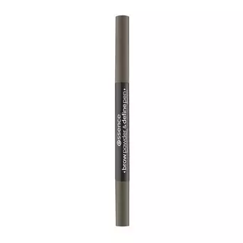 Карандаш и пудра для бровей ESSENCE BROW POWDER &amp; DEFINE PEN контурный 2 в 1 тон 03