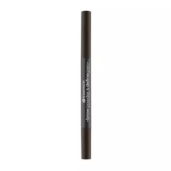 Карандаш и пудра для бровей ESSENCE BROW POWDER &amp; DEFINE PEN контурный 2 в 1 тон 04