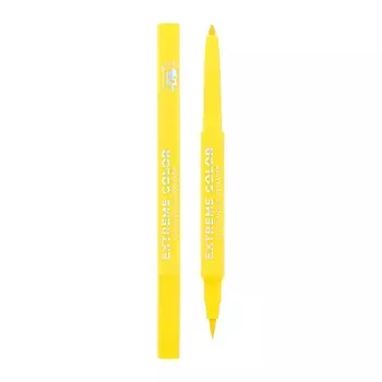 Карандаш-лайнер для глаз ISCREAM EXTREME COLOR 2 в 1 yellow