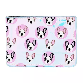 Кардхолдер LADY PINK голографический с собаками