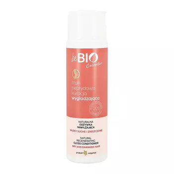Кондиционер для волос BEBIO с кератином и биопептидами увлажняющий 200 мл