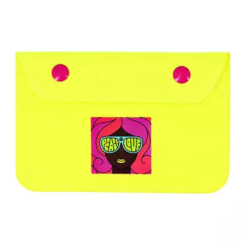 Конверт для документов LADY PINK неон желтый