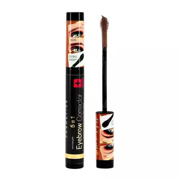 Корректор для бровей EVELINE EYEBROW CORRECTOR 5 в 1 тон светло-коричневый