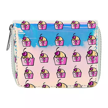 кошелек LADY PINK голографический с принтом