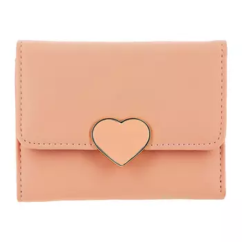 Кошелек LADY PINK розовый с сердцем