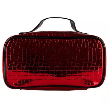 Косметичка-чемоданчик LADY PINK METAL красная