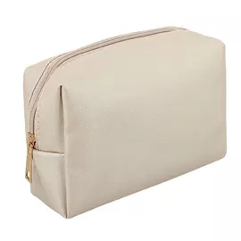 Косметичка LADY PINK из экокожи бежевая