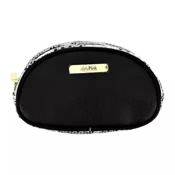 Косметичка LADY PINK овальная змеиный принт