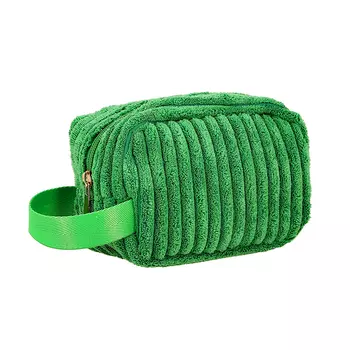 Косметичка LADY PINK прямоугольная небольшого размера зеленая