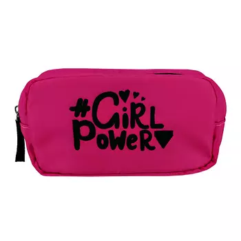 Косметичка LADY PINK прямоугольная неоновая розовая