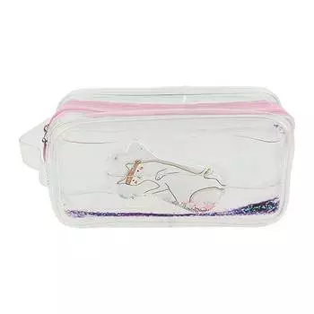 Косметичка LADY PINK с глиттером