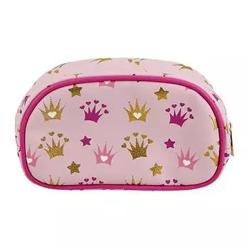 Косметичка MISS PINKY овальная с принтом Корона