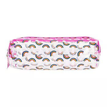 Косметичка-пенал LADY PINK розовая с принтом