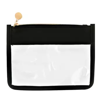 Косметичка плоская LADY PINK черная