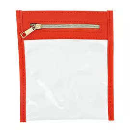 Косметичка плоская LADY PINK оранжевая