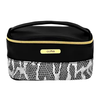 Косметичка-сундучок LADY PINK MERMAID змеиный принт