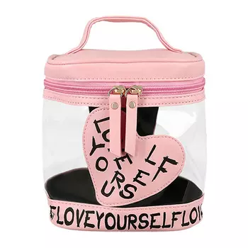 Косметичка-тубус LADY PINK розовая