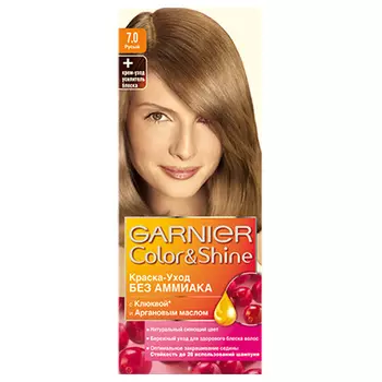 Краска для волос GARNIER COLOR &amp; SHINE тон 7.0 Русый