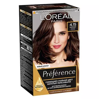 Краска для волос LOREAL PREFERENCE тон 4.15 Каракас темно-каштановый